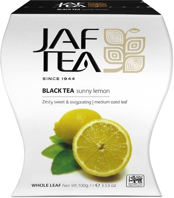 Чай чёрный JAF TEA Sunny Lemon листовой с ароматом лимона, 100 г.