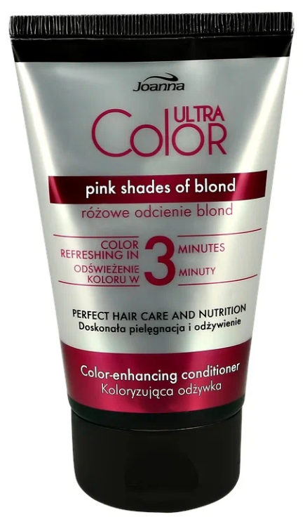 Joanna Оттеночный бальзам для волос Ultra Color Pink Shades Of Blond 100 мл