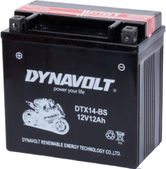 Аккумулятор Dynavolt DTX14-BS, 12V, AGM