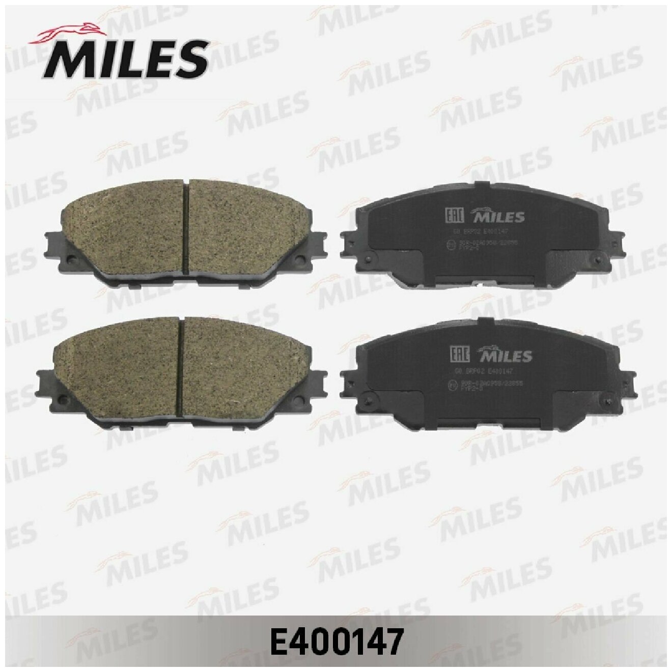 Колодки тормозные дисковые MILES E400147