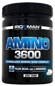 Фото Аминокислотный комплекс IRONMAN Amino 3600 (200 таблеток)