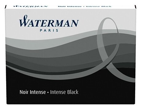 Картридж для перьевой ручки Waterman S01108 черный 8 шт.