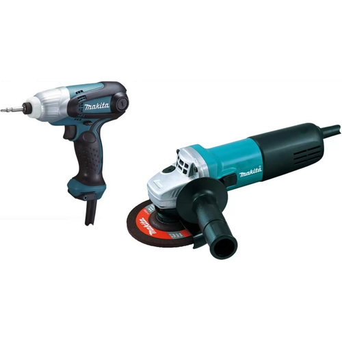 Набор электроинструмента Makita DK0169 (9555HN+TD0101) набор электроинструмента makita dk0169 9555hn td0101