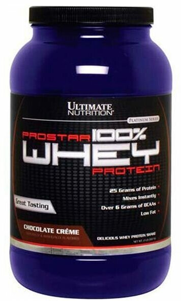 Ultimate Nutrition, Prostar 100% Whey Protein 2lb (907 г) (Печенье-сливки)