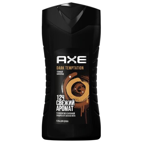 Гель для душа мужской AXE Dark Temptation, 250 мл - 4 шт.