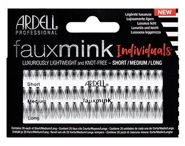 Ardell, Накладные пучки Faux Mink, норка, комбинированные