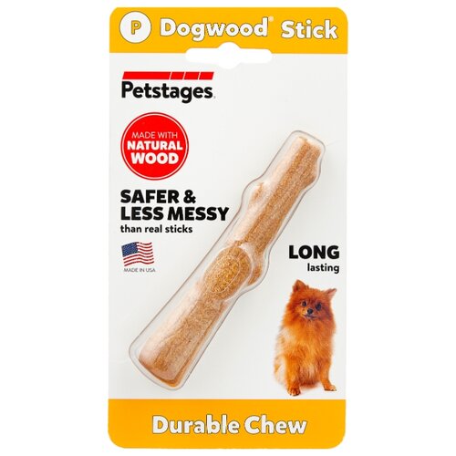 Игрушка для собак Petstages Dogwood Палочка (216YEX), коричневый, 1шт. игрушка для собак petstages dogwood палочка деревянная малая