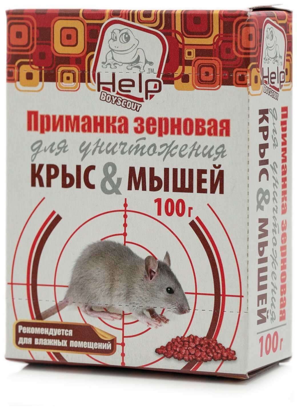 Зерновая приманка от крыс и мышей Help, 100 г - фотография № 3