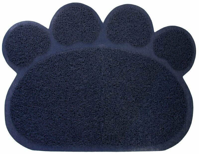 Коврик для кошачьего туалета Trixie Litter Tray Mat, размер 60×45 см., темно-синий - фотография № 3