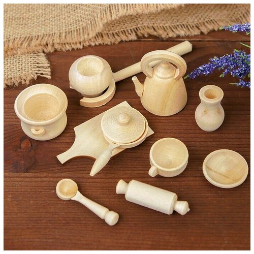 Набор посуды для кукол 11 предметов 1134₽