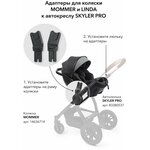 40042, Адаптер для коляски Happy Baby MOMMER и LINDA, адаптер для автолюльки SKYLER PRO - изображение
