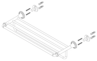 Держатель Fixsen Luksor FX-71615B черный/золотой