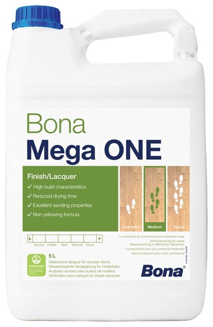 Паркетный лак Bona Mega One, (5.00л.) матовый