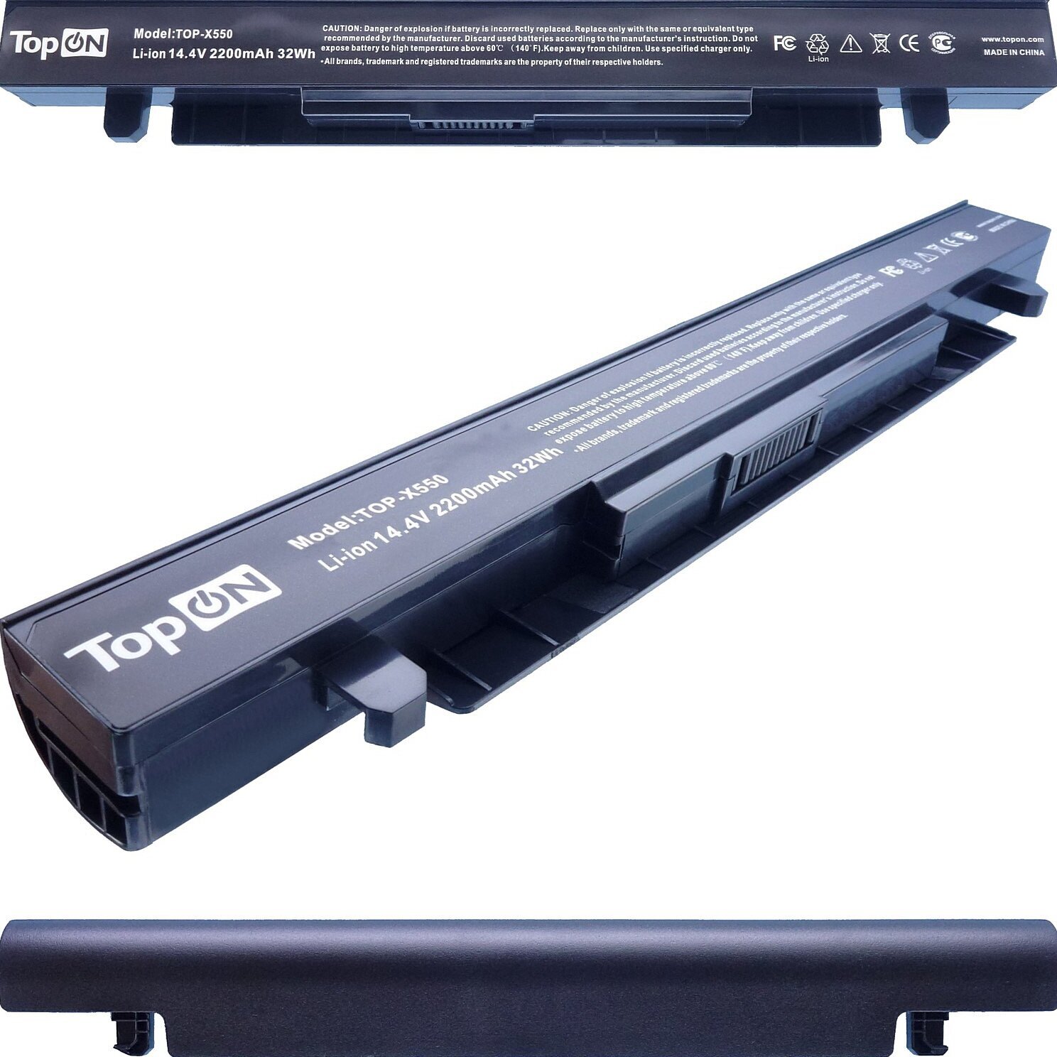 Аккумулятор для ноутбука Asus X550, X550D, X550A, X550L, X550C, X550V Series 2200мАч 14.4V TopON TOP-X550 - фото №9