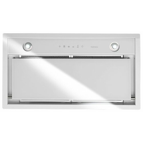 Вытяжка Falmec Design GRUPPO INCASSO MURANO 70 inox vetro bianco (800)