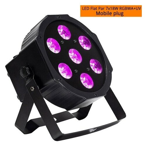 Прожектор светодиодный заливного типа - LED Flat Par 7x18 Вт RGBWA +UV