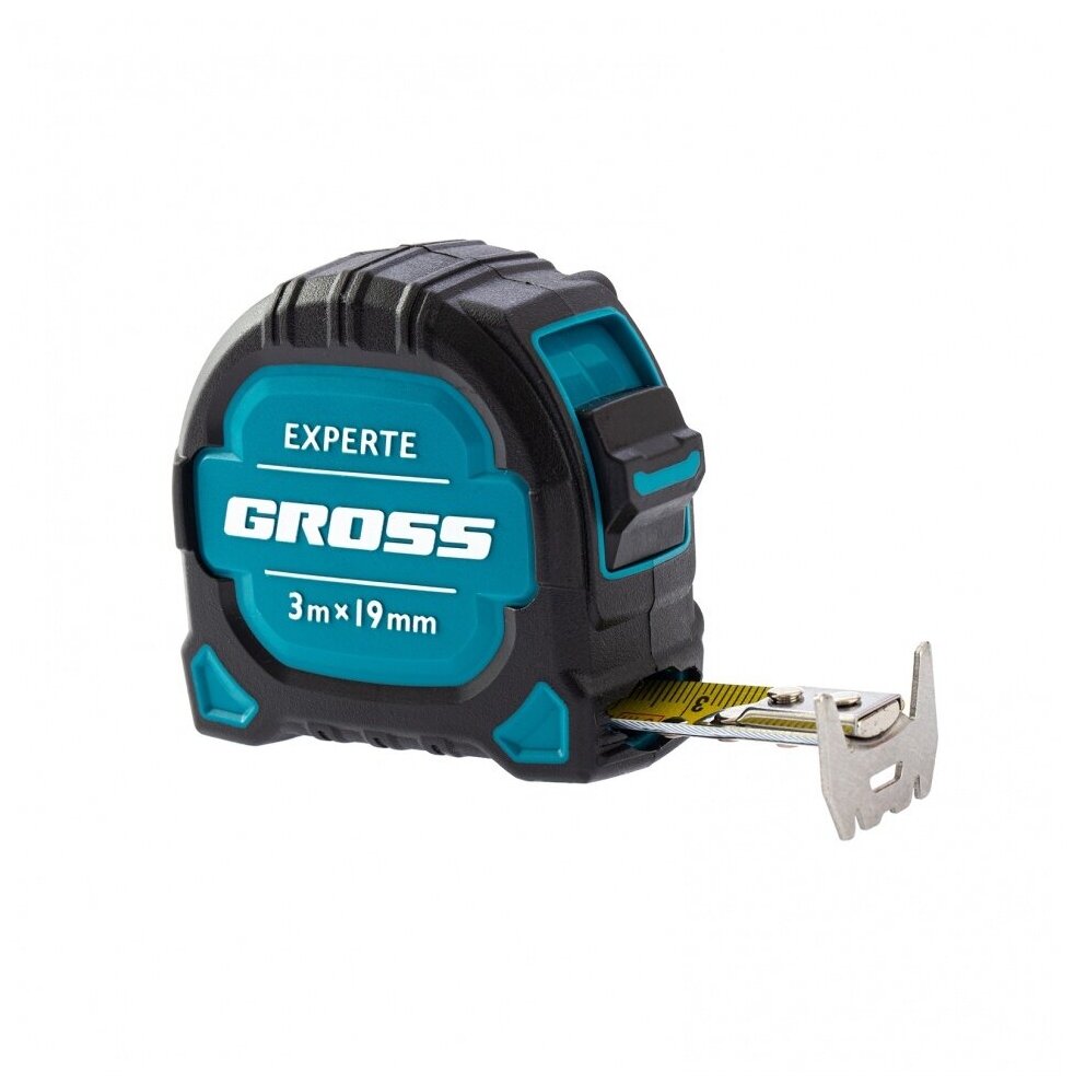 Рулетка Experte,3 м x 19 мм, двухкомпонентный корпус, магнит, двухсторонняя разметка, нейлон Gross, 32574 — купить в интернет-магазине ООО "ТероПром" на Яндекс Маркете