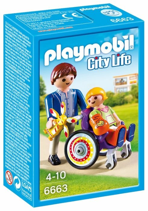 Конструктор Playmobil City Life 6663 Малыш в инвалидной коляске, 12 дет.