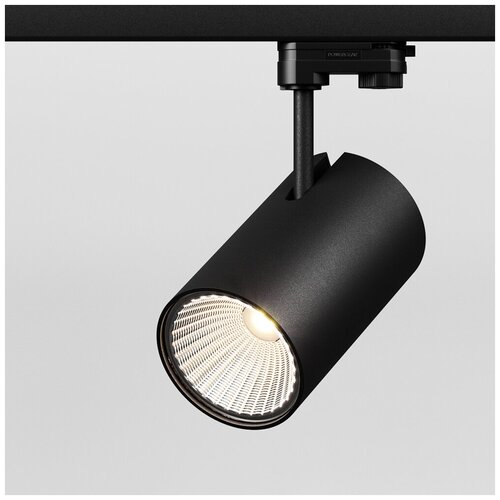 Трековый светильник BRUNIC LED spot, 29W, 3000K/CRI90,18 гр, 220V, прожектор (COB Lumileds), черный