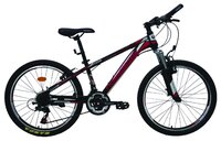 Подростковый горный (MTB) велосипед Nameless S4200 24 черный/красный 13