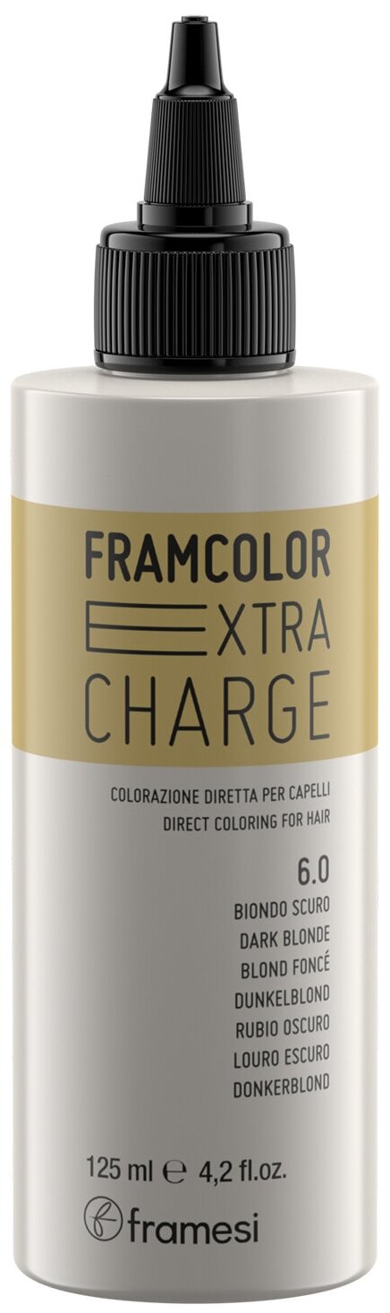 Пигмент прямого действия FRAMCOLOR EXTRA CHARGE 6.0 DARK BLONDE (темный блондин), 125 мл