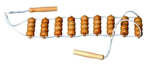 ER-1005_ Лента с шариками широкая: Устройства из дерева для релаксации различных частей тела