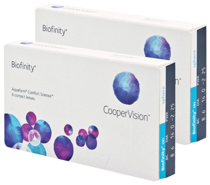 CooperVision Biofinity (2 упаковки по 6 линз)