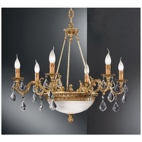 Подвесная люстра 770/6+2 с хрусталем