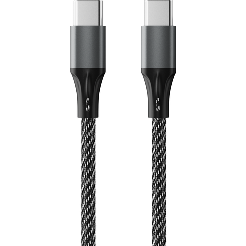 Кабель для быстрой зарядки Accesstyle USB Type-C - USB Type-C 30-F100M смартфонов, планшетов, ноутбуков, черный/серый кабель для быстрой зарядки accesstyle usb type c usb type c 30 f100m смартфонов планшетов ноутбуков черный