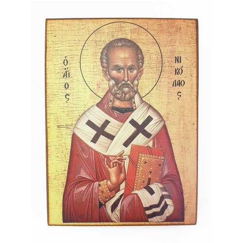 Икона Николай, размер иконы - 10х13 икона августин размер иконы 10х13