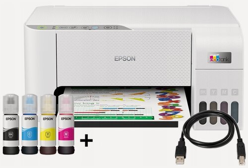 Изображение товара МФУ Epson L3251 (принтер/сканер/копир), Wi-Fi, USB, A4, СНПЧ - сверхэкономичная печать цветных документов