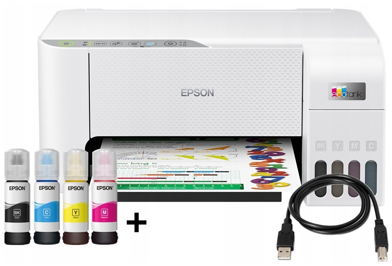 МФУ Epson L3256 белый - фото №6