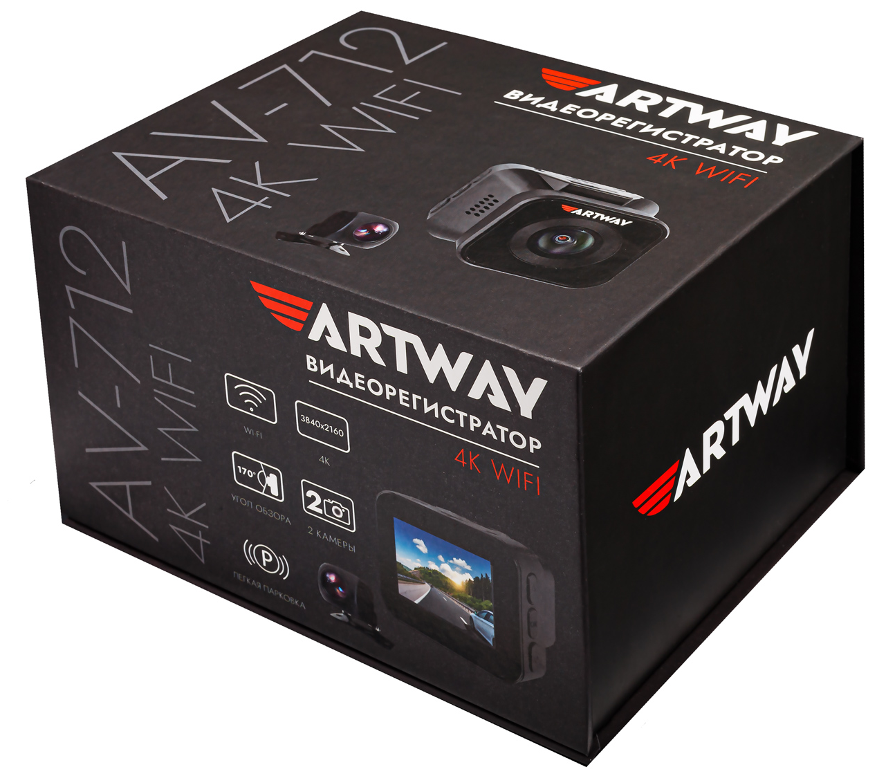 Видеорегистратор Artway AV-712 4K WI-FI GPS