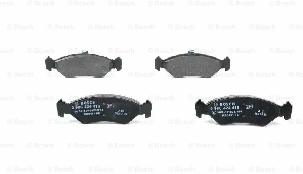 Тормозные колодки передние Bosch 0986424416 для Ford Fiesta / Mazda 121