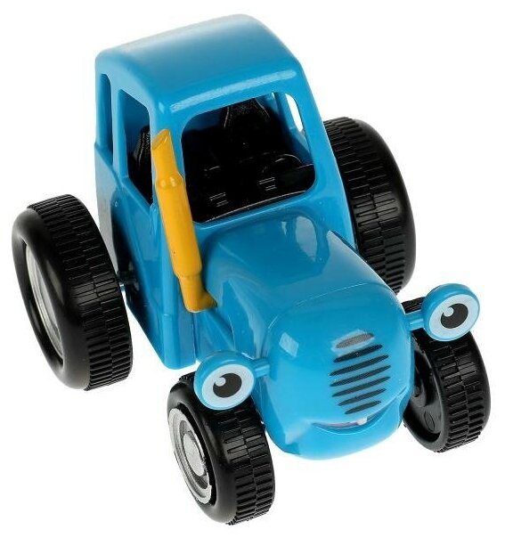 Фигурка Синий трактор 5см Играем вместе подвижные колеса на блистер