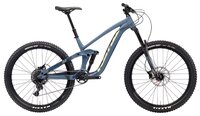 Горный (MTB) велосипед KONA Process 153 AL 27.5 (2018) matt midnight blue w/dark blue/yellow decals 