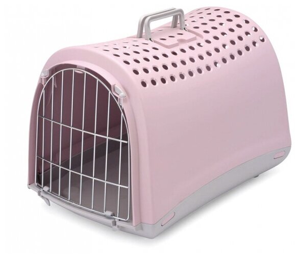 IMAC Linus Cabrio Переноска для кошек и собак, пепельно-розовая - фотография № 2