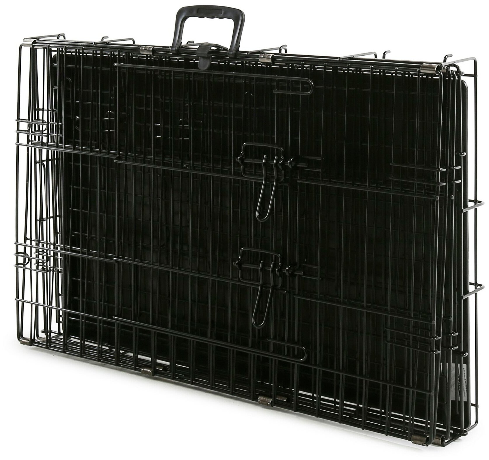 Клетка для собак металлическая ТоТо № 3+ черная, с 2-мя дверьми, поддоном и сеткой (78х49х56.5см) - фотография № 15