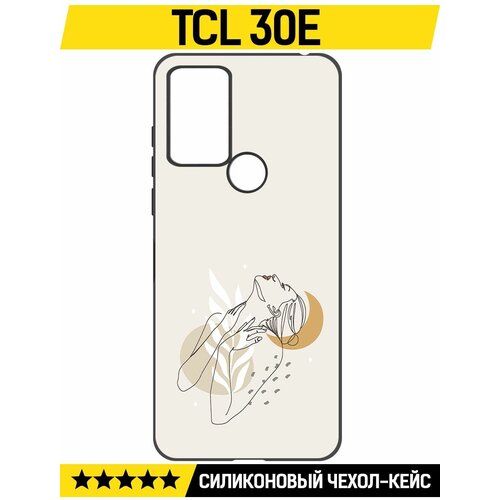 Чехол-накладка Krutoff Soft Case Женственность для TCL 30E черный чехол накладка krutoff soft case уверенность для tcl 30e черный