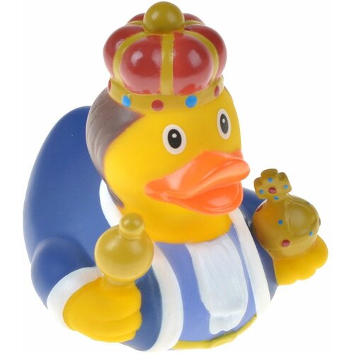 фото Резиновая уточка "король" funny ducks