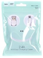 Кабель Hoco X13 Easy charged USB - microUSB 1 м черный