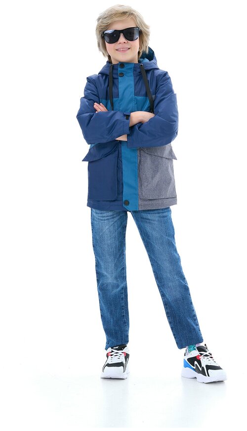 Куртка Oldos, размер 128-64-63, голубой, синий