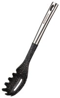 Ложка для спагетти Rivakoch 94221, нейлон, нержавеющая сталь черный/нержавеющая сталь