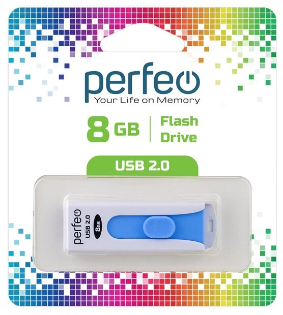 USB флешка Perfeo USB 8GB S01 White