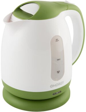 Чайник ENERGY E-293 (1.7л) пластик, цвет бело-зеленый