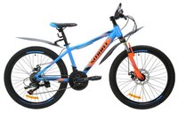 Подростковый горный (MTB) велосипед Smart Tempo 24 (2018) голубой/оранжевый (требует финальной сборк