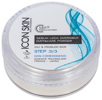 Icon Skin пудра ночная для борьбы с жирным блеском Sebum lock overnight matt & care powder 5 г