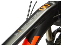 Горный (MTB) велосипед KONA Honzo AL (2018) matt charcoal w/black/orange decals S (164-173) (требует