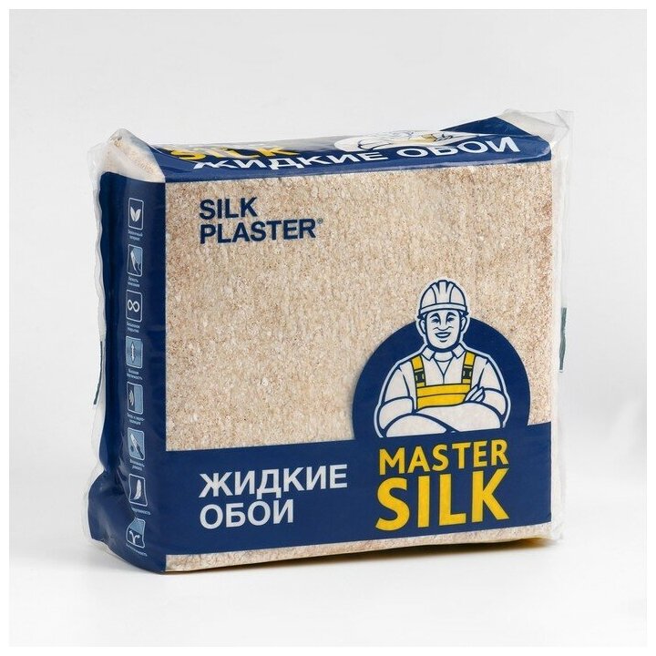 Жидкие обои Silk Plaster Коллекция Master Silk MS 4, Бежевый - фотография № 6