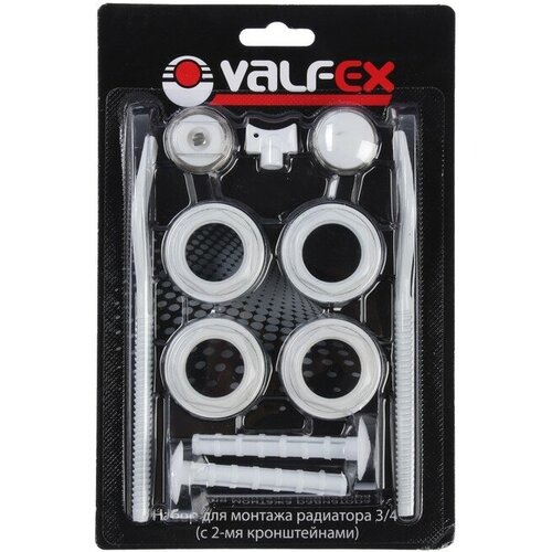 Комплект для подключения радиатора VALFEX 1x34 с двумя кронштейнами в блистере 875₽